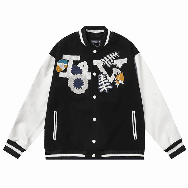 Varsity Jacket louis vuitton negra seagull 1
