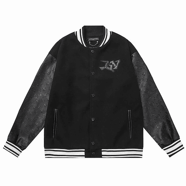 Varsity Jacket louis vuitton negra Face 1