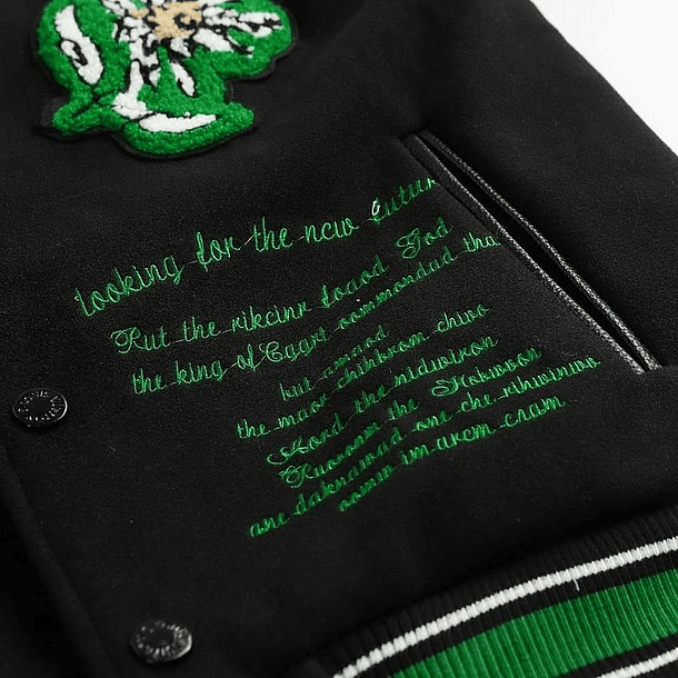 Varsity Jacket louis vuitton Negra & verde Looking 5