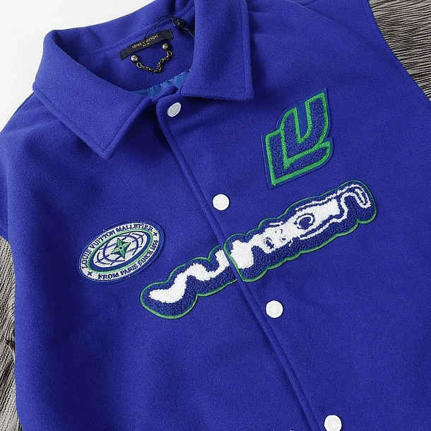 Varsity Jacket louis vuitton Grey&Blue 6