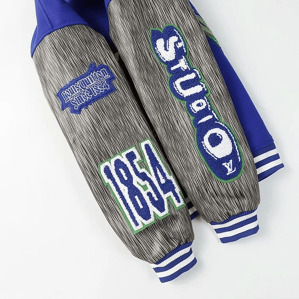Varsity Jacket louis vuitton Grey&Blue 7