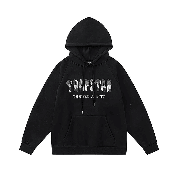 Conjunto Trapstar negro logo Gris/Blanco 2