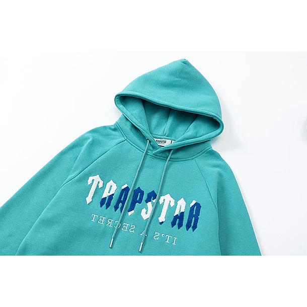 Conjunto Trapstar Celeste Logo Azul/Blanco 4