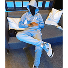 Conjunto Trapstar Celeste Logo Azul/Blanco 7