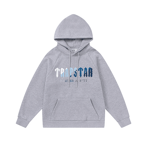 Conjunto Trapstar Gris Logo Blanco/Celeste/Azules 2