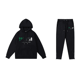 Conjunto Trapstar Negro Logo verde/Gris/Blanco