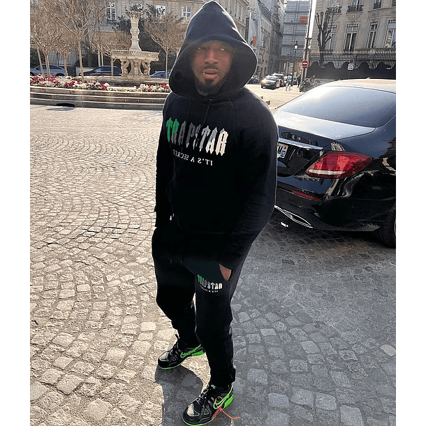 Conjunto Trapstar Negro Logo verde/Gris/Blanco 6