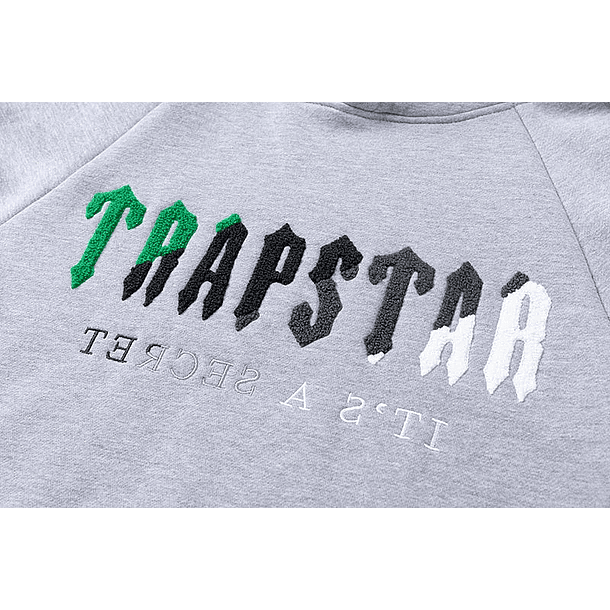 Conjunto Trapstar Gris Logo verde/Gris/Blanco 4