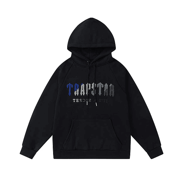 Conjunto Trapstar Negro Logo Azul/Gris 2
