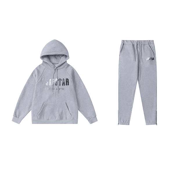 Conjunto Trapstar Gris Logo Celeste/Blanco/Gris 1