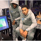 Conjunto Trapstar Gris Logo Celeste/Blanco/Gris 8