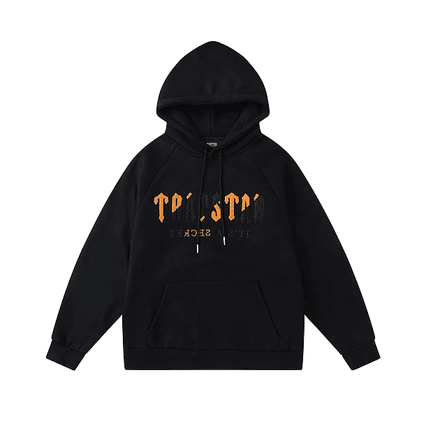 Conjunto Trapstar Negro Logo Naranja/Negro 2