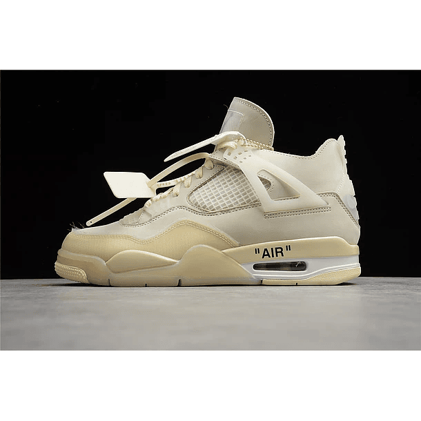 Jordan retro 4 off white sail 1