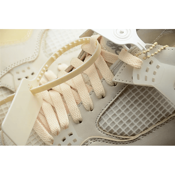 Jordan retro 4 off white sail 5