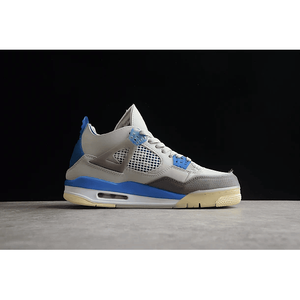 Jordan retro 4 off white military blue 2