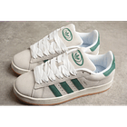 Adidas campus crystal white dark green 5