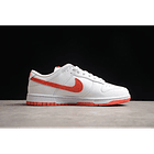 Dunk low white picante red 2