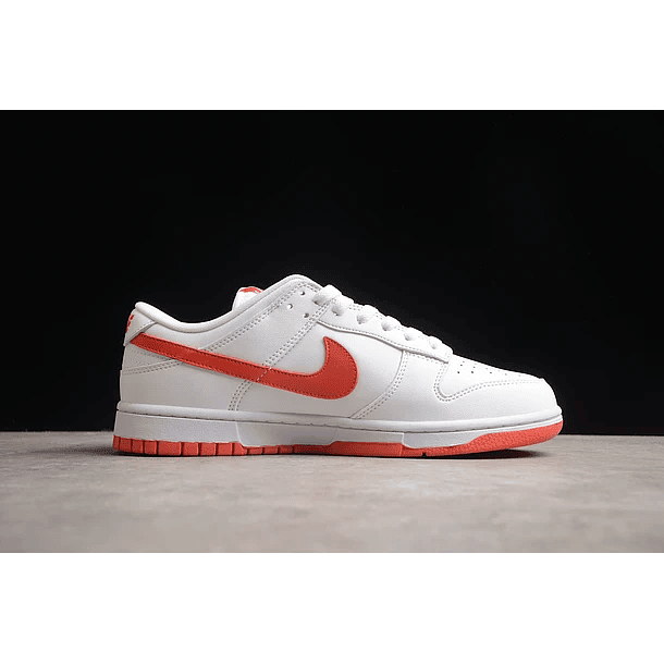 Dunk low white picante red 2