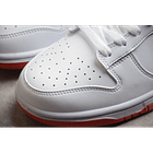 Dunk low white picante red 5