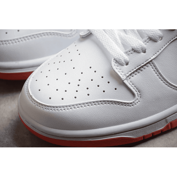 Dunk low white picante red 5