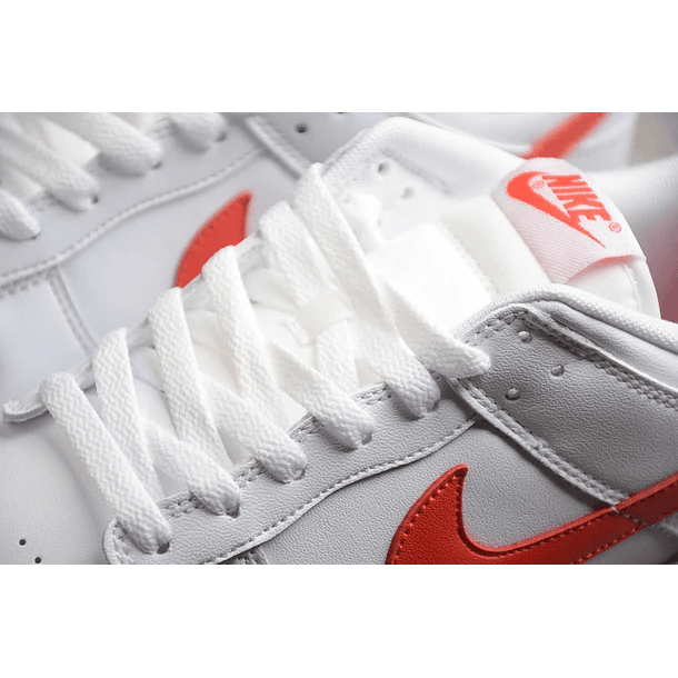 Dunk low white picante red 6