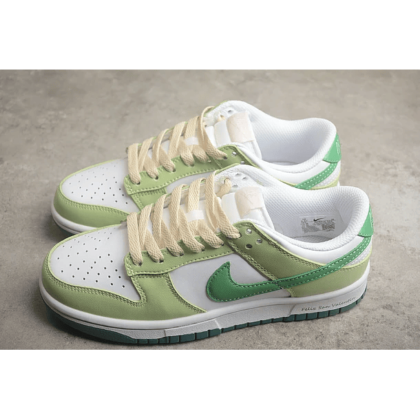 Dunk low white green sail 5