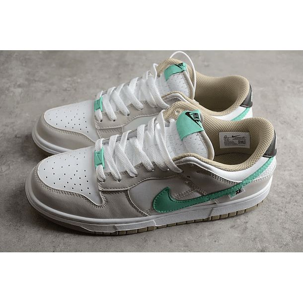 Dunk low split seam white tan mint 5