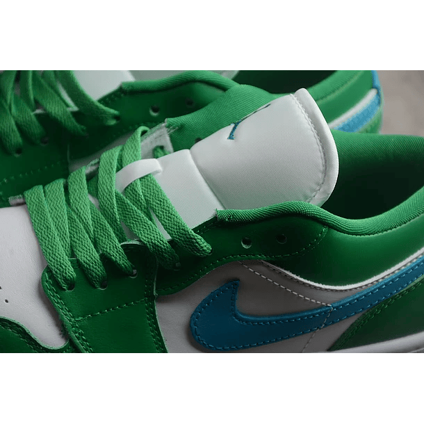 Jordan 1 low lucky green aquatone 5