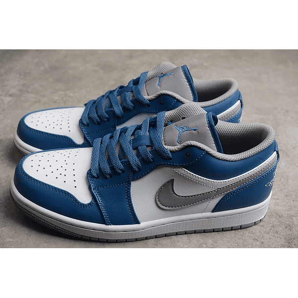 Jordan 1 low true blue cement 4