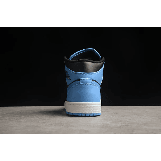 Jordan 1 mid university blue black 2