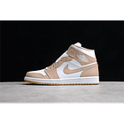 Jordan 1 mid tan gum 1