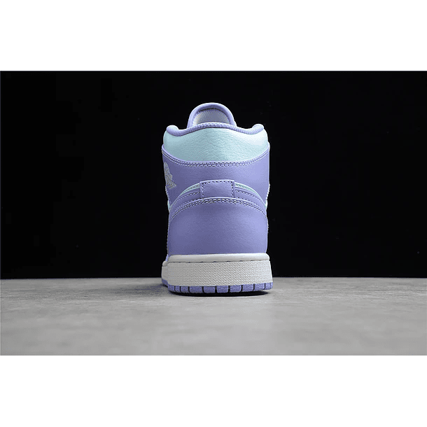 Jordan 1 mid purple aqua 3