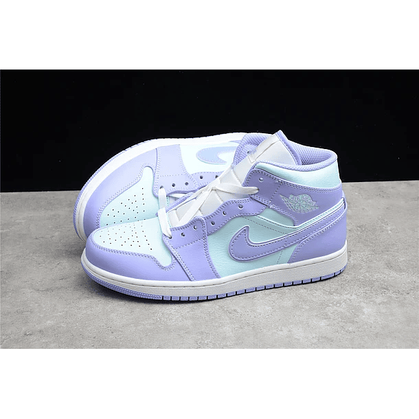 Jordan 1 mid purple aqua 4