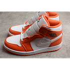 Jordan 1 mid metallic orange 4