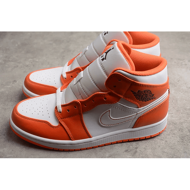 Jordan 1 mid metallic orange 4