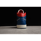Jordan 1 mid french blue gym red 3