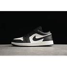 Jordan 1 low panda verde neon 1