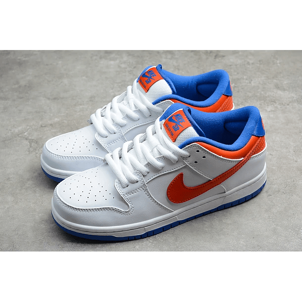Dunk low SB pro white royal blue orange 5