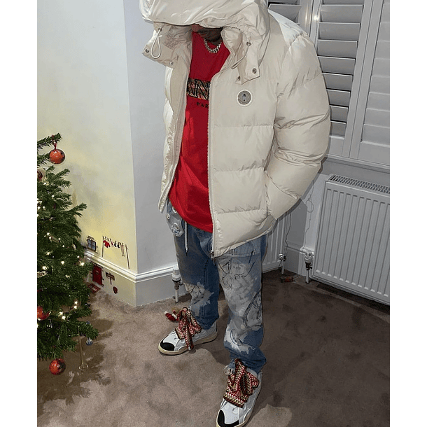 TRAPSTAR PUFFER HOODED JACKET SNOW WHIITE 7
