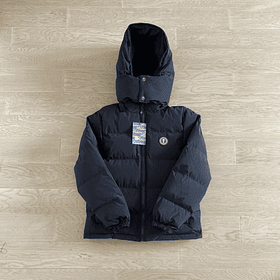 TRAPSTAR PUFFER HOODED JACKET BLACK