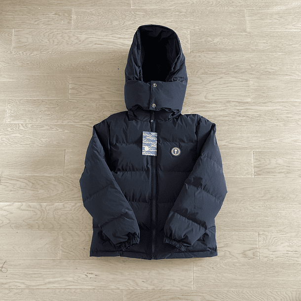 TRAPSTAR PUFFER HOODED JACKET BLACK 1