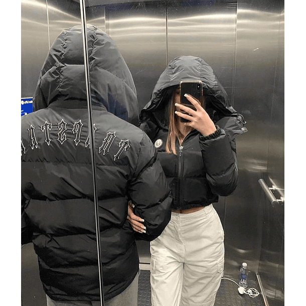 TRAPSTAR PUFFER HOODED JACKET BLACK 12