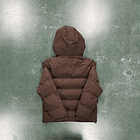 TRAPSTAR PUFFER HOODED JACKET BROWN 2