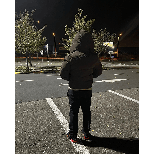 TRAPSTAR PUFFER HOODED JACKET BROWN 9