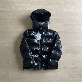 TRAPSTAR PUFFER HOODED JACKET BRILLIANT BLACK