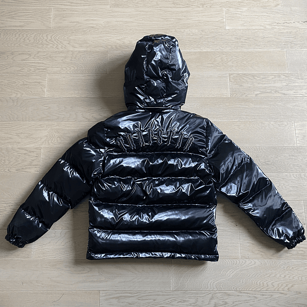 TRAPSTAR PUFFER HOODED JACKET BRILLIANT BLACK 4