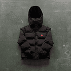 TRAPSTAR PUFFER HOODED JACKET WINE 1