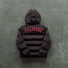 TRAPSTAR PUFFER HOODED JACKET WINE 2