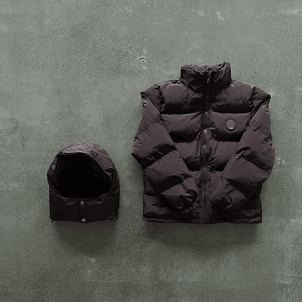 TRAPSTAR PUFFER HOODED JACKET WINE 3