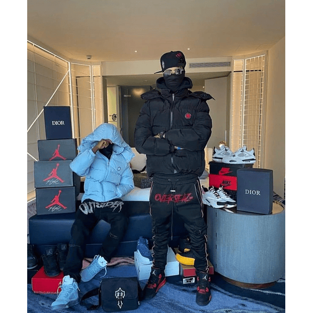 TRAPSTAR PUFFER HOODED JACKET WINE 9